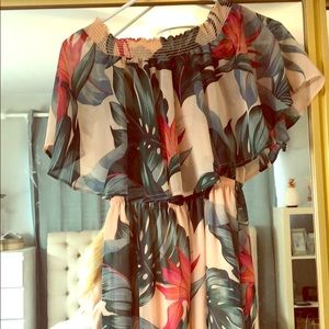 Show me your Mumu palm dress